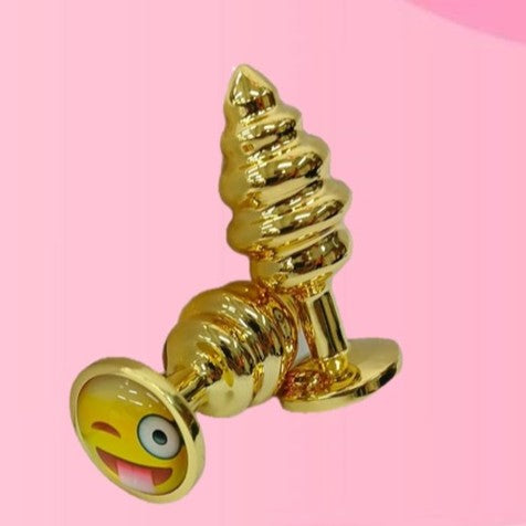 Plug Dorado Emoji Talla M