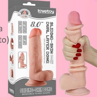 Dildo Sliding 8"