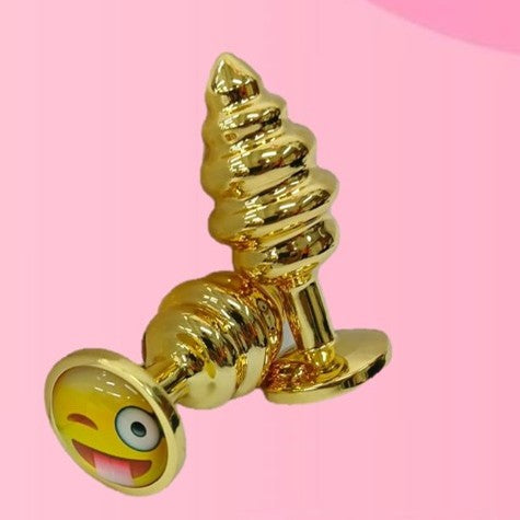 Plug Dorado Emoji Talla S