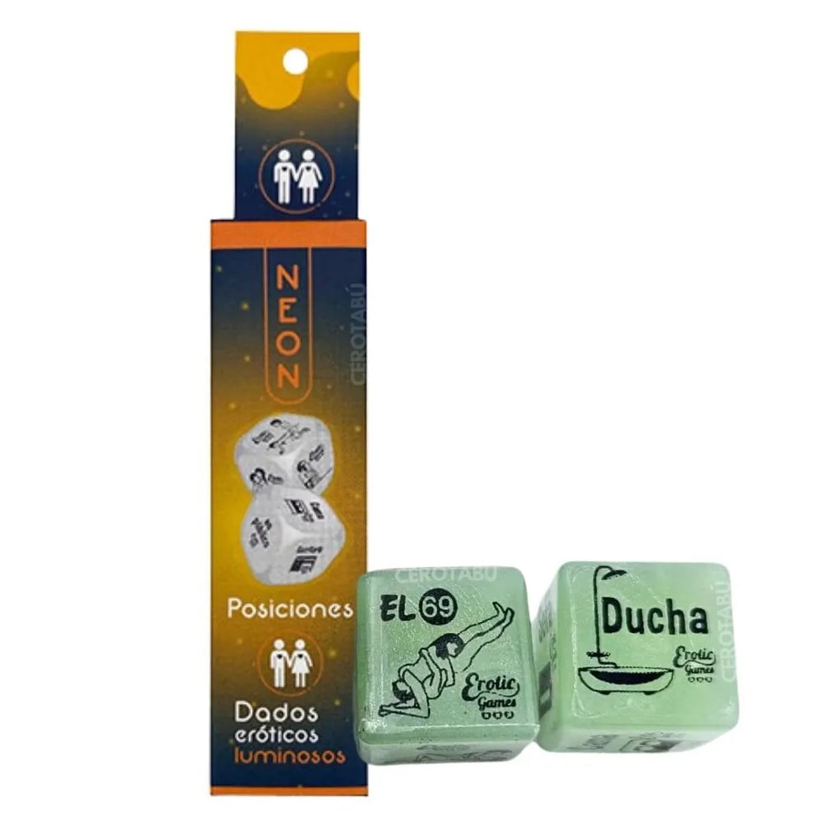 Dados Posiciones Juego Parejas Adultos Hetero Neon