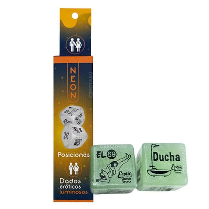 Dados Posiciones Juego Parejas Adultos Hetero Neon